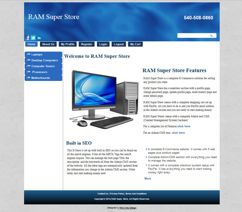 RAM Super Store Blue
