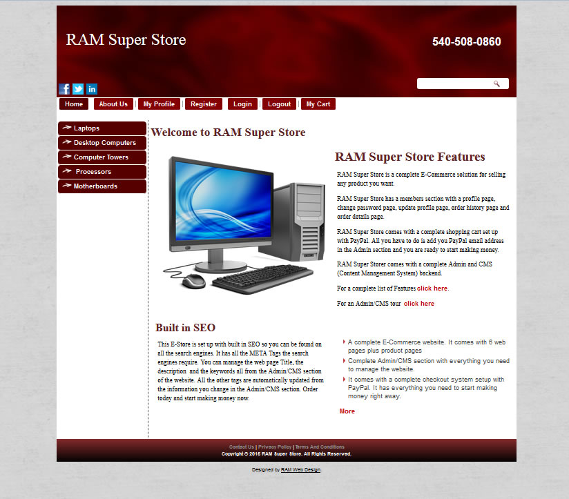 RAM Super Store Red